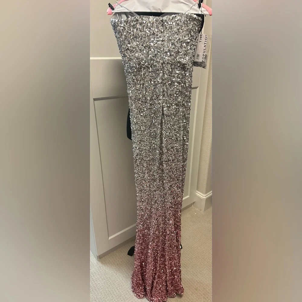 Dress The Population Sequin Gown-Small - Picture 4 of 9